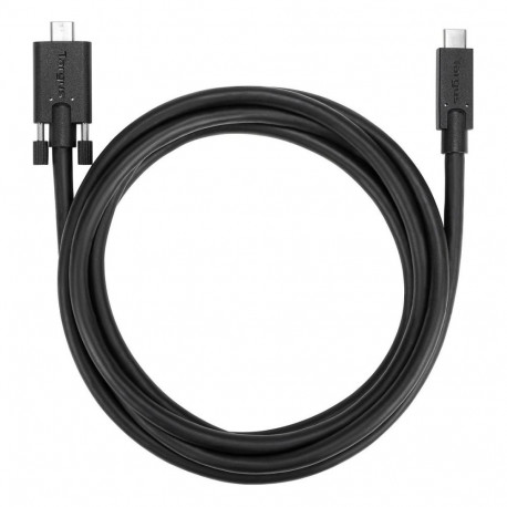 "Targus - USB-Kabel - USB-C (M) zu USB-C (M) schraubbar - 1.8 m - Schwarz - fr P/N: DOCK191USZ, DOCK