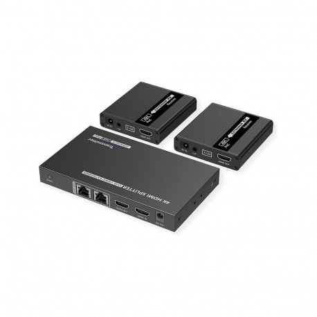 "VALUE HDMI Splitter 3fach, mit Verlngerung (2x) ber TP, bis 40 m"