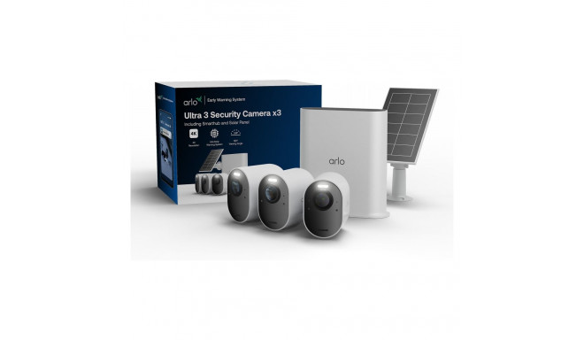 "ARLO Ultra 3 Security Camera 3-cam kit + Solar Panel"