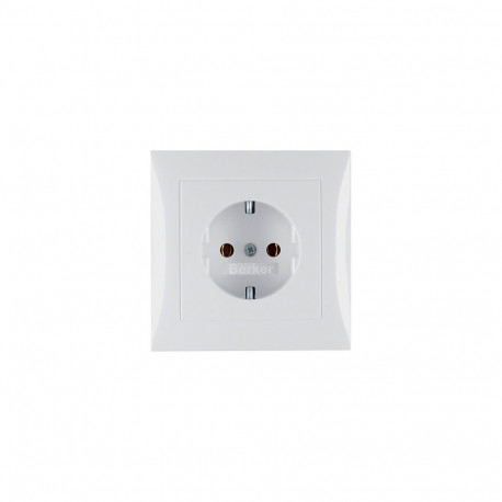 "Berker 4742 89 89 SCHUKO Steckdose Abdeckplatte pws"