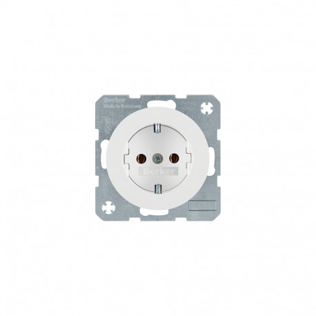Berker pistikupesa 47432089 SCHUKO R.1/R.3, polaarvalge, läikiv