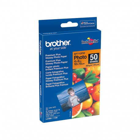 Brother fotopaber A6 50 lehte kuni 6000 dpi 260g/m
