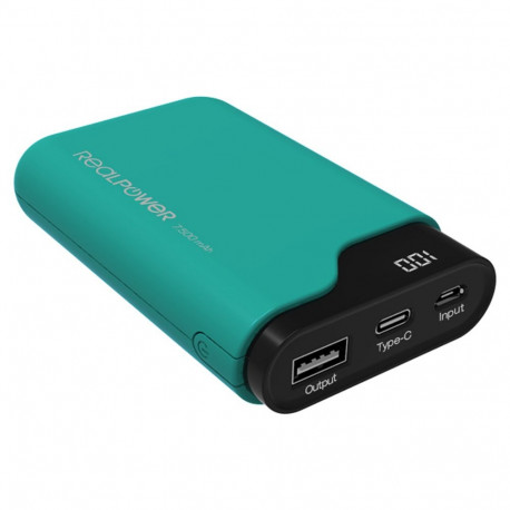 RealPower PB-7500C roheline akupank 7.500mAh