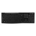Logitech K270 juhtmevaba klaviatuur, must, USB-vastuvõtjaga, Šveitsi asetus