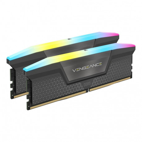 "32GB Corsair DIMM 6000 (2x 16 GB) Dual-Kit (schwarz, CMH32GX5M2B6000Z38, Vengeance RGB, INTEL XMP, 
