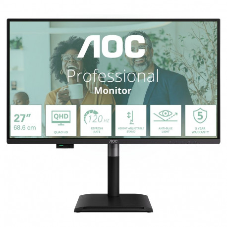 "AOC 68,6cm (27"") Q27P4CV 16:09 HDMI+DP+USB-C Lift Sp. Bl."