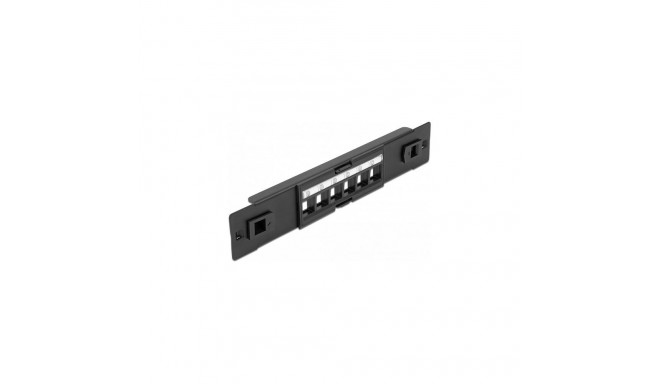 "10"" Keystone Patchpanel 6 Port werkzeugfrei"
