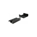 "Delock Keystone Patchpanel 8 Port schwarz"