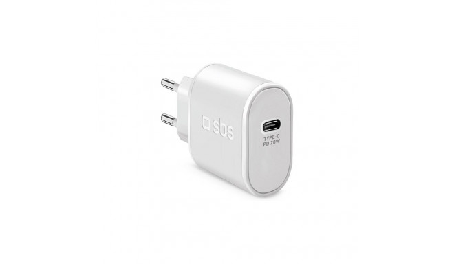 SBS USB-C PD 20W valge laadija