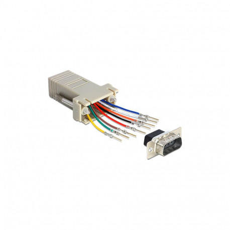 Sub-D 9-pin isane > RJ45 emane jadaadapteri montaažikomplekt