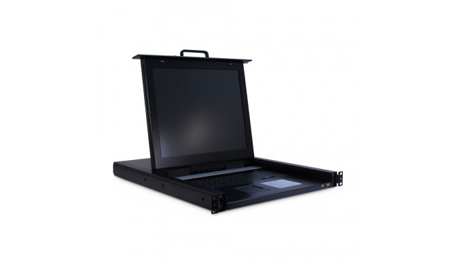 Inter-Tech 17" 8-pordiline saksa KVM LCD-lüliti (USB - PS/2 VGA)