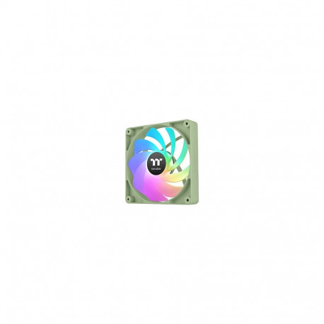 "140mm Thermaltake CT140 Reverse ARGB Sync PC Cooling Fan Matcha Green 2 Pack"