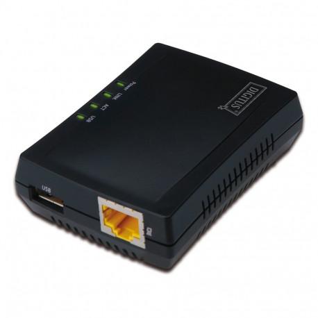 DIGITUS USB võrguserver 1-Port + printserver, NAS ja USB jaotur