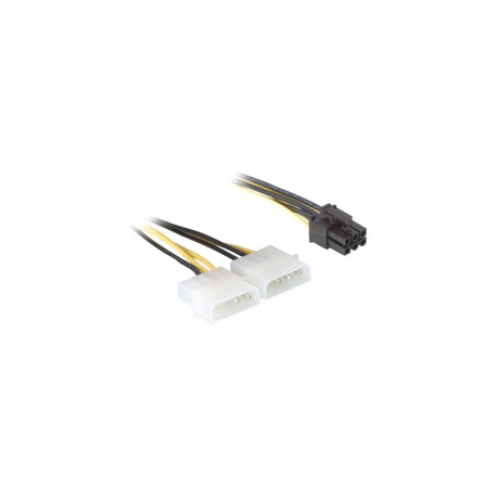 Delock 2x Molex > 6pin graafikakaardi kaabel