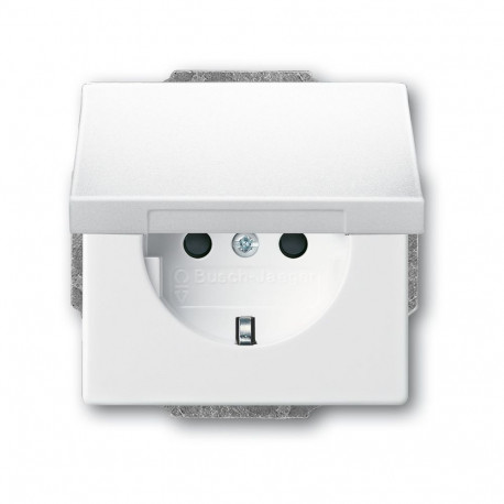 Busch Jaeger BJ 20 EUK-84 klappkaanega pistikupesa future linear stuudiovalge