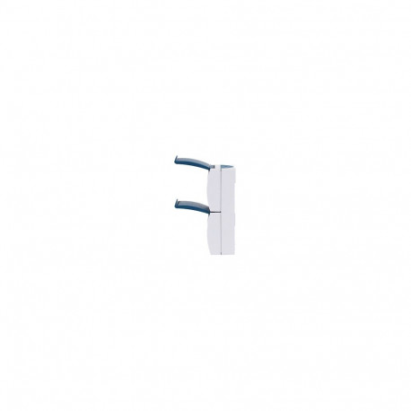 "BUSCH JAEGER BJ 20-02EW-53 Steckdose m.Klappdeckel senkrecht 2f ocean IP44 grau/blau"
