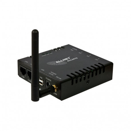 ALLNET MSR keskseade ALL3419 koos 3 sensor ports, WLAN ja temperatuurianduriga ALL3006 IP-hooneautom