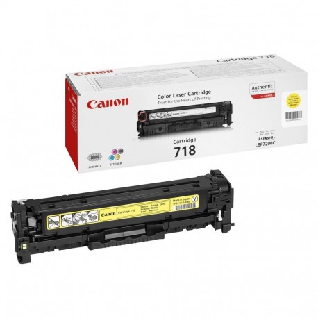 Canon tooner 718Y 2900lk ISO 19798, kollane