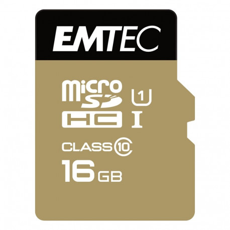 Emtec m16GB UHS-I U1 EliteGold mälukaart + adapter