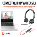 HP Poly Blackwire C3325 stereo peakomplekt USB-C/A & 3.5 mm