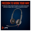 "HP Poly Headset Blackwire C3220 Stereo USB-C/A"