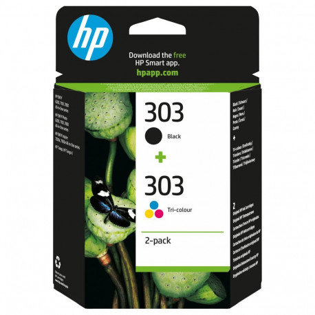 HP 303 3YM92AE tindi multipakk must ja värviline (tsüaan/magenta/kollane)