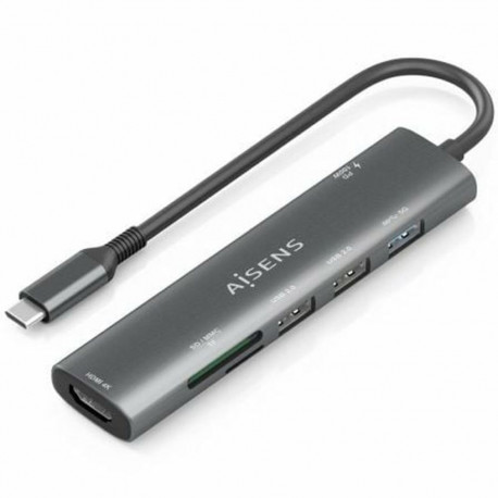 USB-jaotur Aisens 7 EN 1 Hall 100 W