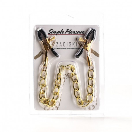 Zaciski Na Sutki Łańcuszek Złoty