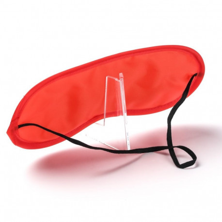 Silmamask satiinist, punane