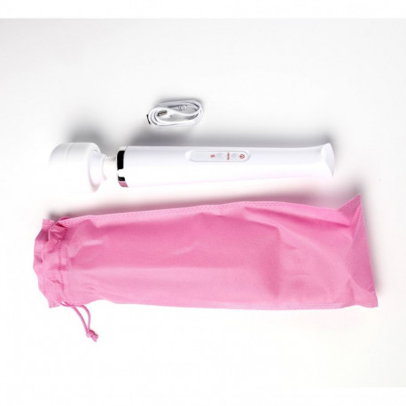 Magic Wand kuulmassaažiseade USB-ga laetav, valge