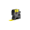 DYMO Rhino Industrial Vinyl Labels | 24 mm x 5.5 m | Black Print on Yellow | Self-Adhesive | for Lab