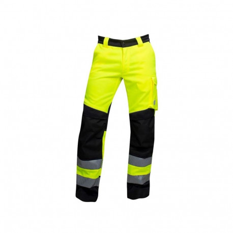 HI-VIZ TROUSERS SIGNAL YELLOW-BLACK 56
