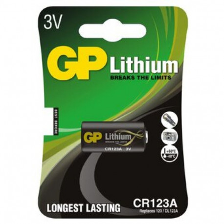 GP CR123 batteries 1 pc.