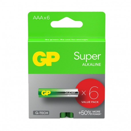GP LR03 AAA Super (G-TECH) batteries 6 pcs.