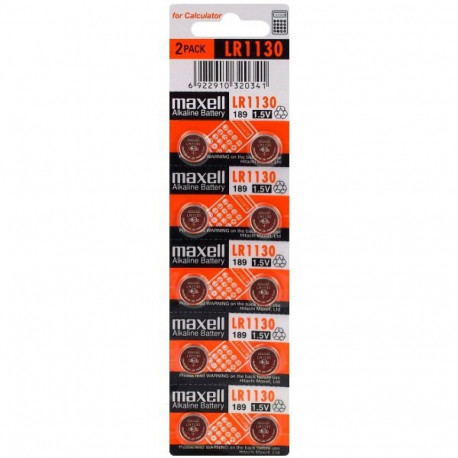 Maxell G10 LR1130 batteries 10 pcs.