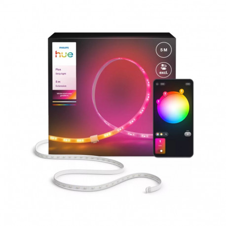 Philips Hue Flux valgusriba pikendus, 5 m | 48 W | Bluetooth, Zigbee