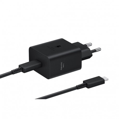 Toalaadija USB-C otsikuga (adapter 45W + USB-C kaabel 5A 1.8m), must, GaN, Super Fast Charging 2.0 k