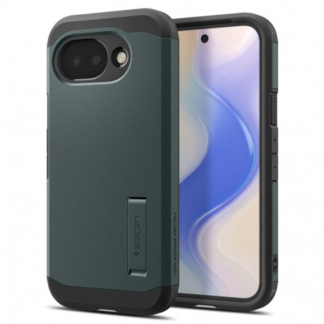 Kaitseümbris Tough Armor (MagFit), Google Pixel 10a, tumeroheline, tugijalaga, Qi2/MagSafe ühilduv, 