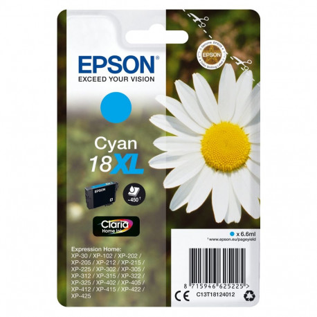 "Epson Tinte 18XL C13T18124012 Cyan"
