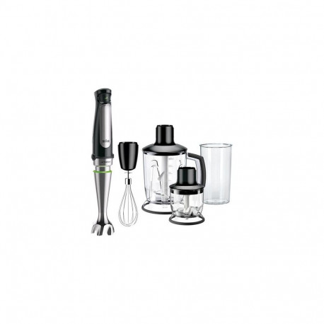 "Houshold MultiQuick 7 Stabmixer MQ 7045X (schwarz/edelstahl, 1.000 Watt, mit Eis-Crusher, Zerkleine