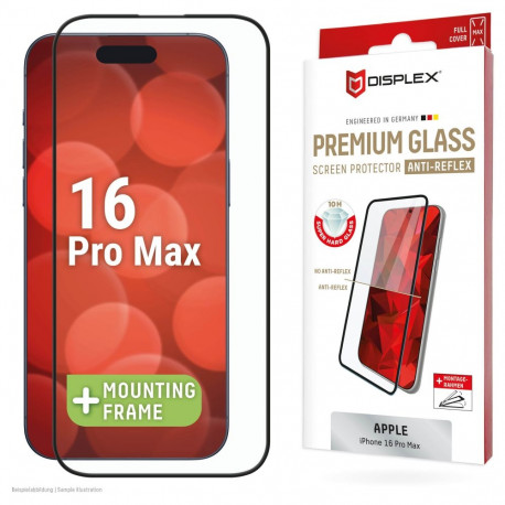 "DISPLEX Premium Glasschutzfolie FCAR für iPhone 16 Pro Max"