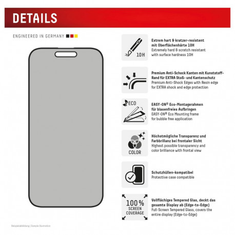 "DISPLEX Privacy Glass FC iPhone 16"