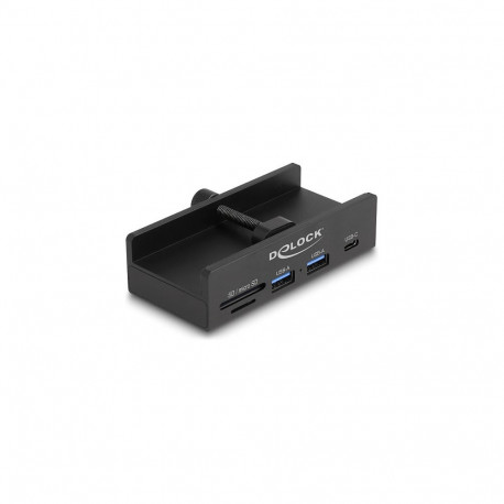 "Externer USB 5 Gbps Hub mit 2 x USB Typ-A, 1 x USB Type-C™ und SD + Micro SD Slot mit Feststellschr