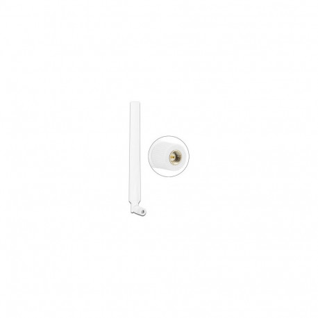 "DELOCK LTE Antenne SMA Stecker 0 - 4 dBi omnidirektional drehbar mit Kippgelenk weiss"