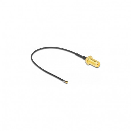 "Antennenkabel RP-SMA Buchse zum Einbau zu I-PEX Inc., MHF® 4L LK Stecker 1.37,10 cm Gewindelänge 10