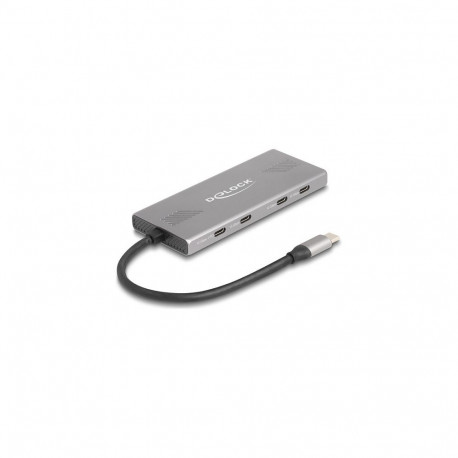 7-pordiline USB-jaotur 10Gbps, 4 x USB Type-C™ pesa ja 3 x USB Type-A pesa, PD 80W toega