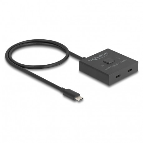 Delock USB 10 Gbps USB Type-C kahesuunaline 2-st-1-le lüliti 8K