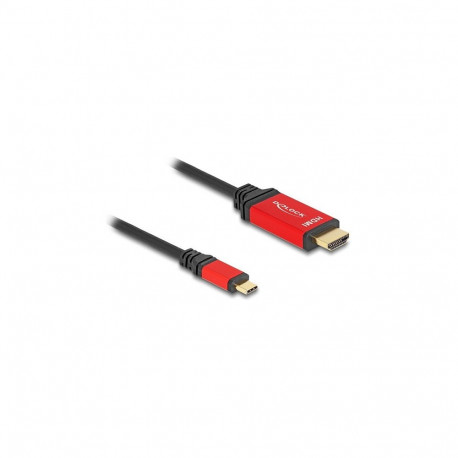 Delock USB Type-C - HDMI kaabel DP Alt Mode 8K 60 Hz HDR-funktsiooniga 3m punane