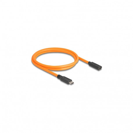 "DELOCK USB 5 Gbps Kabel USB Type-C Stecker zu USB Type-C Buchse fur Tethered Shooting 1m orange"