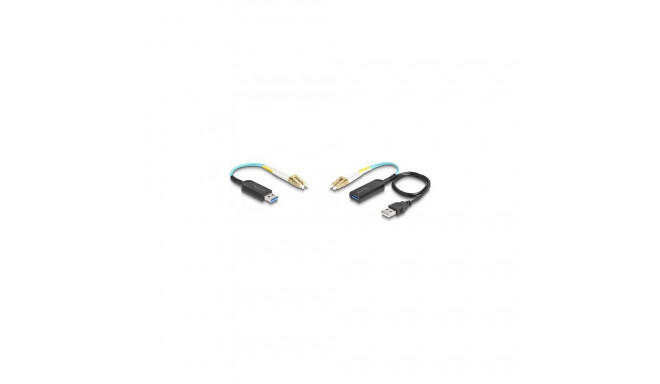 "DELOCK USB 10 Gbps Typ-A Extender Set uber LC Duplex Kabel"